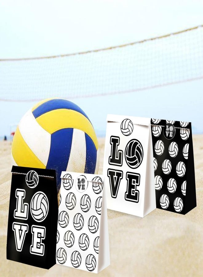 BQK 24pcs Volleyball Theme Party Supplies - Girls Volleyball Gift Bags with Decorations & Candy Bags - Image 3